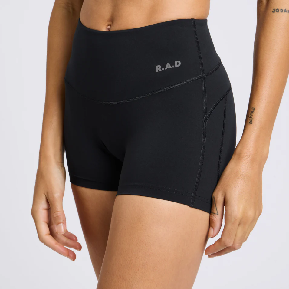 SUPEKNIT™ HIGH-RISE TRAINING SHORT 3” BLACK - Image 3