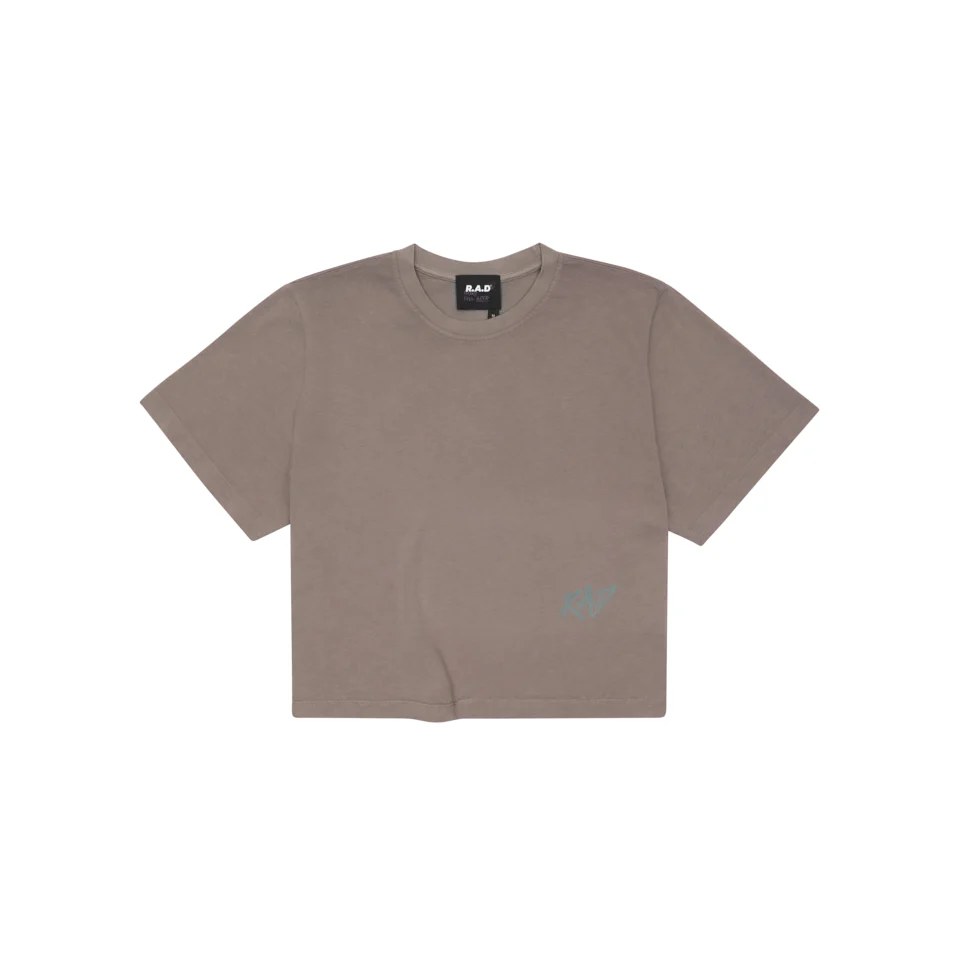 GLOBE CROP TEE CINDER - Image 2