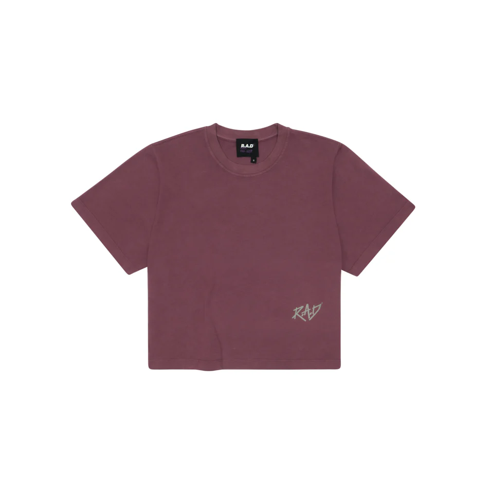 GLOBE CROP TEE PLUM - Image 2